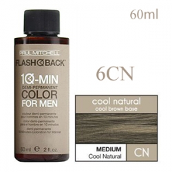 Paul Mitchell Flash Back 6CN Medium Cool Natural - Краска-камуфляж седины для мужчин 60 мл