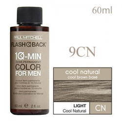 Paul Mitchell Flash Back 9CN Light Cool Natural - Краска-камуфляж седины для мужчин 60 мл