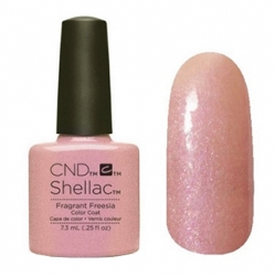 NEW Весна 2015! CND Shellac цвет Fragrant Freesia гель-лак 7,3 мл бежево-розовый, с перламутром. 
