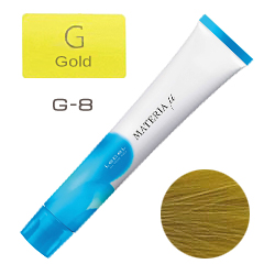 LEBEL Materia µ Layfer G8 - Тонирующая краска лайфер, Светлый блондин золотой 80гр