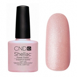 CND Shellac Гель-лак для ногтей Grapefruit Sparkle 7,3 мл бледно-розовый, с микроблеском. 