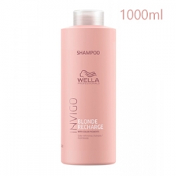 Wella Professionals Invigo Blonde Recharge Refreshing Shampoo - Шампунь-нейтрализатор желтизны для холодных светлых оттенков 1000 мл