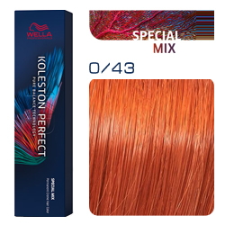 Wella Koleston Perfect ME+ Special Mix - Крем-краска для волос 0/43 Красно-золотистый 60 мл