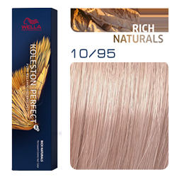 Wella Koleston Perfect ME+ Rich Naturals - Крем-краска для волос 10/95 Деликатный ледяной блонд с каплей розового 60 мл