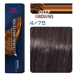 Wella Koleston Perfect ME+ Deep Browns - Крем-краска для волос 4/75 Бомбейский палисандр 60 мл
