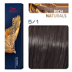 Wella Koleston Perfect ME+ Rich Naturals - Крем-краска для волос 5/1 Шоколадное джелато 60 мл