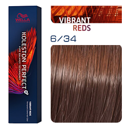 Wella Koleston Perfect ME+ Vibrant Reds - Крем-краска для волос 6/34 Темный блонд золотисто-красный 60 мл