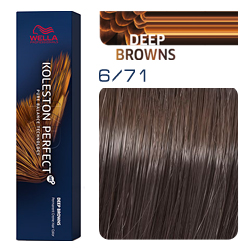 Wella Koleston Perfect ME+ Deep Browns - Крем-краска для волос 6/71 Королевский соболь 60 мл