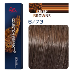 Wella Koleston Perfect ME+ Deep Browns - Крем-краска для волос 6/73 Темный блонд коричнево-золотистый 60 мл