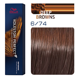 Wella Koleston Perfect ME+ Deep Browns - Крем-краска для волос 6/74 Красная планета 60 мл