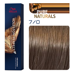 Wella Koleston Perfect ME+ Pure Naturals - Крем-краска для волос 7/0 Блонд 60 мл