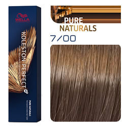 Wella Koleston Perfect ME+ Pure Naturals - Крем-краска для волос 7/00 Блонд натуральный 60 мл