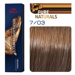 Wella Koleston Perfect ME+ Pure Naturals - Крем-краска для волос 7/03 Осенняя листва 60 мл