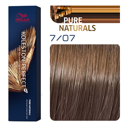 Wella Koleston Perfect ME+ Pure Naturals - Крем-краска для волос 7/07 Олива 60 мл