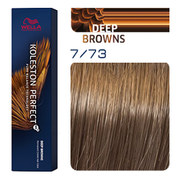 Wella Koleston Perfect ME+ Deep Browns - Крем-краска для волос 7/73 Блонд коричнево-золотистый 60 мл