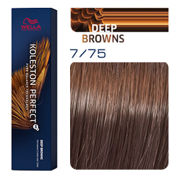 Wella Koleston Perfect ME+ Deep Browns - Крем-краска для волос 7/75 Светлый палисандр 60 мл