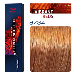 Wella Koleston Perfect ME+ Vibrant Reds - Крем-краска для волос 8/34 Светлый блонд золотисто-красный 60 мл