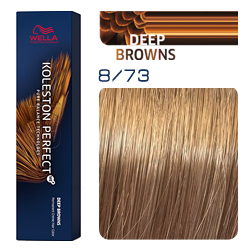 Wella Koleston Perfect ME+ Deep Browns - Крем-краска для волос 8/73 Светлый блонд коричнево-золотистый 60 мл