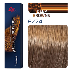 Wella Koleston Perfect ME+ Deep Browns - Крем-краска для волос 8/74 Ирландский красный 60 мл