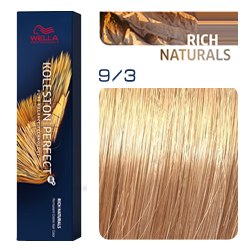 Wella Koleston Perfect ME+ Rich Naturals - Крем-краска для волос 9/3 Кленовый сироп 60 мл