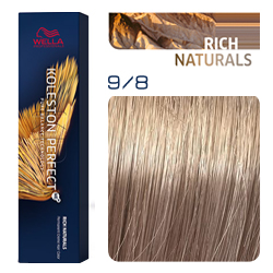 Wella Koleston Perfect ME+ Rich Naturals - Крем-краска для волос 9/8 Очень светлый блонд жемчужный 60 мл