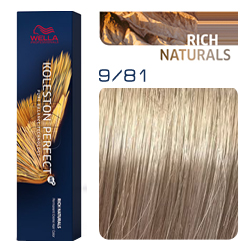 Wella Koleston Perfect ME+ Rich Naturals - Крем-краска для волос 9/81 Сливочный камео 60 мл