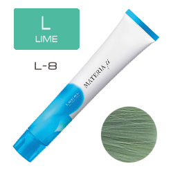 LEBEL Materia µ Layfer L8 - Тонирующая краска лайфер, Светлый блондин лайм 80гр