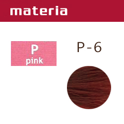 LEBEL Краска для волос materia P6 - Темный блондин розовый 80 гр