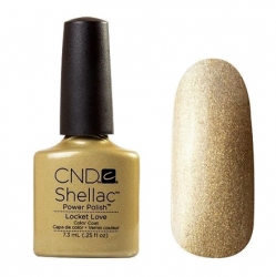 CND Shellac Гель-лак для ногтей Locket Love 7,3 мл золотой с микроблеском.