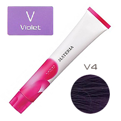 LEBEL Краска для волос materia V4 - Шатен фиолетовый 80 гр