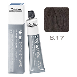 L'Oreal Professionnel Majirel Cool Cover - Краска для волос Кул Кавер 6.17 Темный блондин пепельный металлизированный 50 мл
