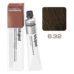 L'Oreal Professionnel Majirel - Краска для волос Мажирель 6.32 Тёмный блондин золотисто-перламутровый 50 мл