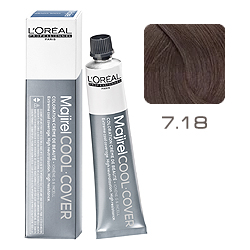 L'Oreal Professionnel Majirel Cool Cover - Краска для волос Кул Кавер 7.18 Блондин пепельный мокка 50 мл