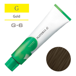 LEBEL Краска для волос Materia G Тон G6 - Тёмный блондин желтый 120 гр.