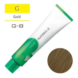 LEBEL Краска для волос Materia G Тон G8 - Светлый блондин желтый 120 гр.