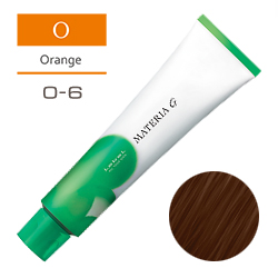 LEBEL Краска для волос Materia G Тон O6 - Тёмный блондин оранжевый 120 гр.