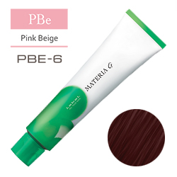 LEBEL Краска для волос Materia G Тон PBE6 - Тёмный блондин розово-бежевый 120 гр.