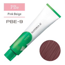 LEBEL Краска для волос Materia G Тон PBE9 - Очень светлый блондин розово-бежевый 120 гр.
