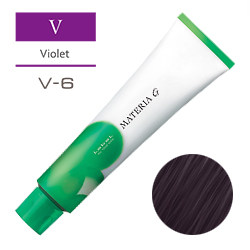 LEBEL Краска для волос Materia G Тон V6 - Тёмный блондин фиолетовый 120 гр.
