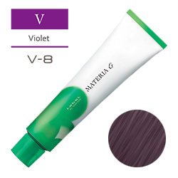 LEBEL Краска для волос Materia G Тон V8 - Светлый блондин фиолетовый 120 гр.