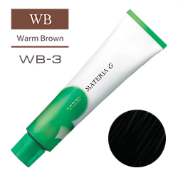 LEBEL Краска для волос Materia G Тон WB3 - Темный шатен теплый 120 гр.
