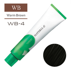 LEBEL Краска для волос Materia G Тон WB4 - Шатен теплый 120 гр.