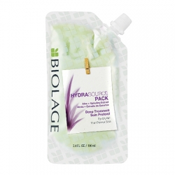 Matrix Biolage Hydrasource Deep Treatment Hydration Pack - Маска-концентрат с алоэ и спирулиной для глубокого восстановления сухих волос 100 мл 