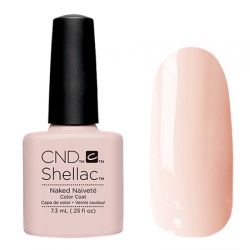 CND Shellac Naked Naivete - Гель-лак для ногтей 7,3 мл нежный светло-бежевый оттенок без перламутра