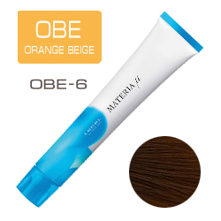 LEBEL Materia µ Layfer OBE6 - Тонирующая краска лайфер, Тёмный блондин оранжево-бежевый 80гр