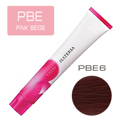 LEBEL Краска для волос Materia PBE6 - Тёмный блондин розово-бежевый 80 гр