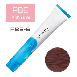 LEBEL Materia µ Layfer PBE8 - Тонирующая краска лайфер, Светлый блондин розово-бежевый 80гр