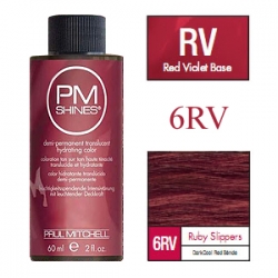 Paul Mitchell Shines Ruby Slippers - Краска для мягкого тонирования 6RV Рубиновые туфельки 60 мл