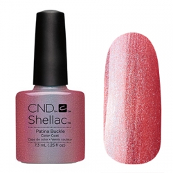 CND Shellac Patina Buckle - Гель-лак для ногтей 7,3 мл цвет дымчато-лиловый с блестками