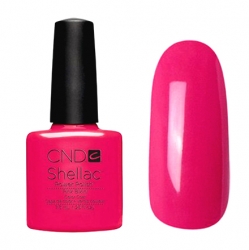 CND Shellac Гель-лак для ногтей Pink Bikini 7,3 мл яркий розовый, плотный.